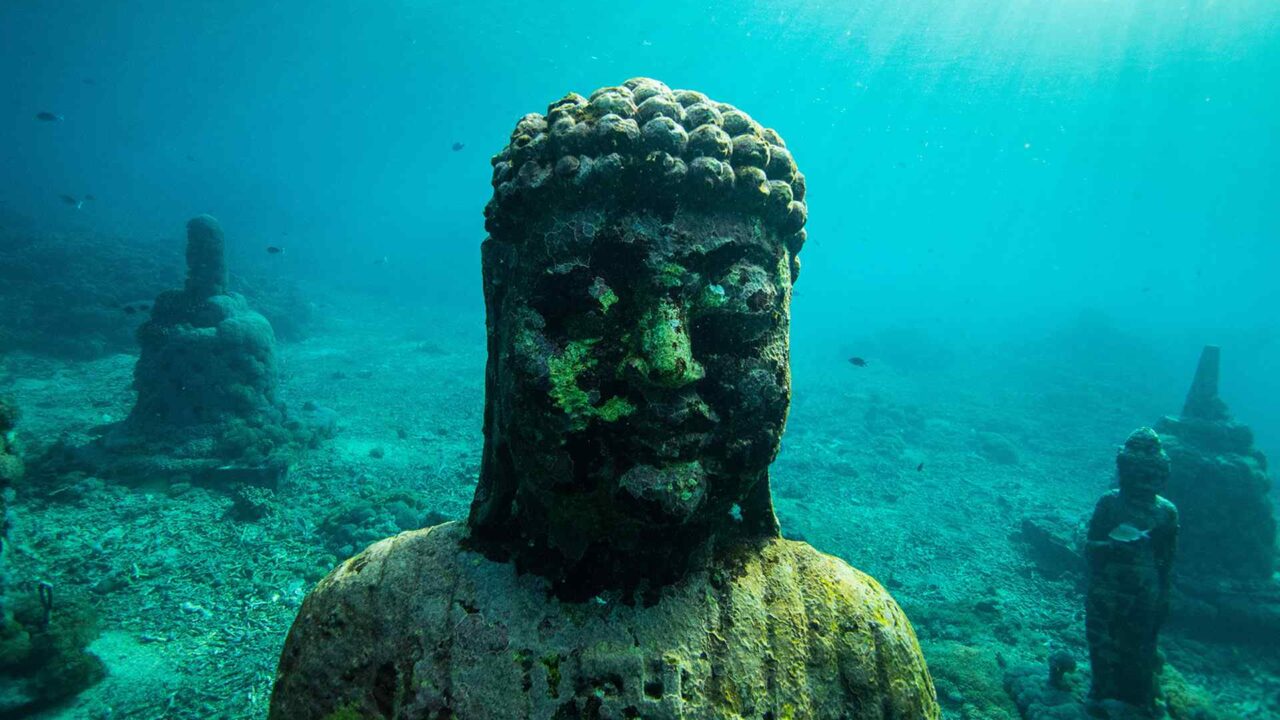 Underwater Hindu Temple in Bali